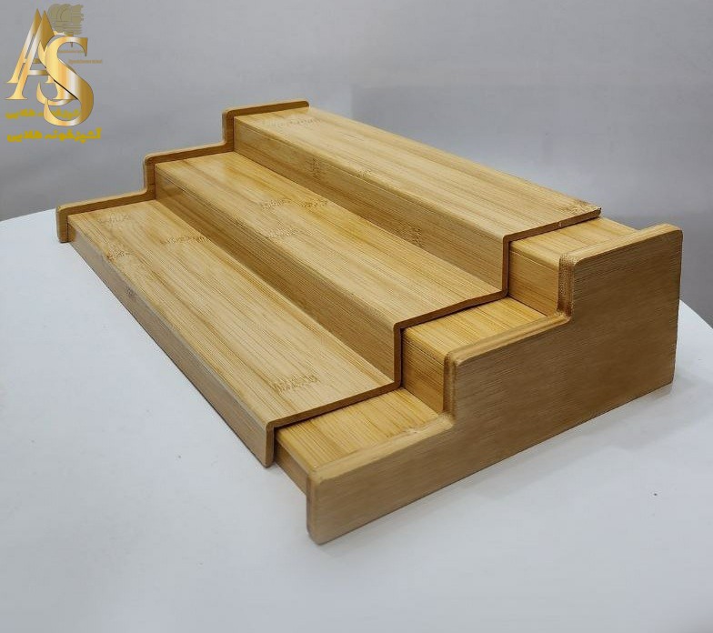 استند پلکانی کشویی بامبو (ارگانایزر ادویه و نظم‌دهنده کابینت)
